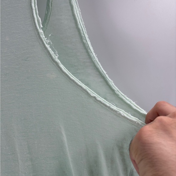 Cp shades oversized Mint Green sleeveless summer beach Tank linen Top sz medium - Picture 13 of 16